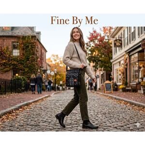 New Fine by Me Jack Skellington Crossbody Purse